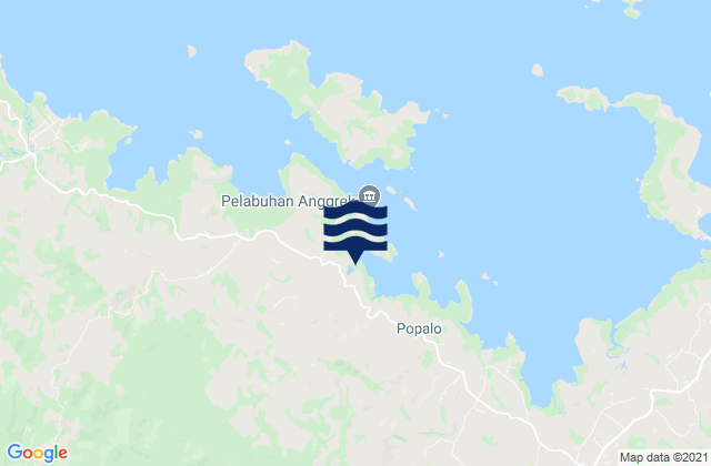 Karte der Gezeiten Kabupaten Gorontalo, Indonesia