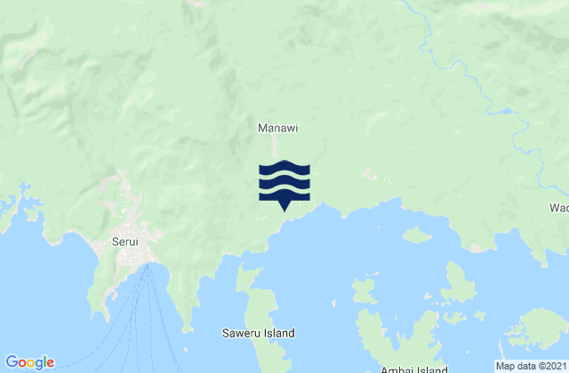 Karte der Gezeiten Kabupaten Kepulauan Yapen, Indonesia