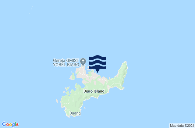 Karte der Gezeiten Kabupaten Siau Tagulandang Biaro, Indonesia