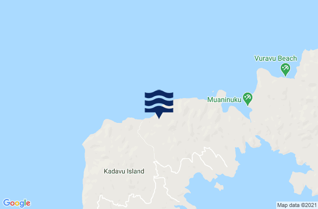 Karte der Gezeiten Kadavu Province, Fiji