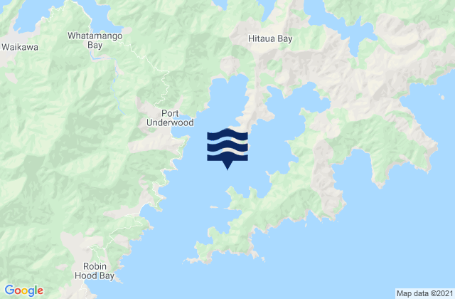 Karte der Gezeiten Kaikoura Bay, New Zealand