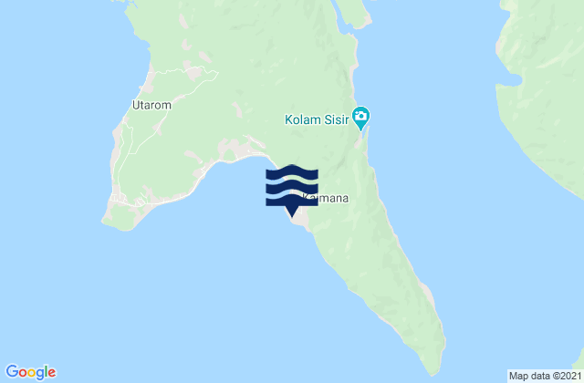 Karte der Gezeiten Kaimana, Indonesia