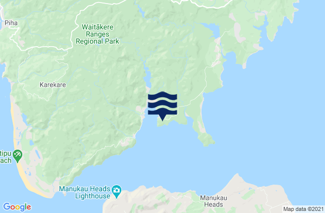 Karte der Gezeiten Kaitarakihi Bay, New Zealand