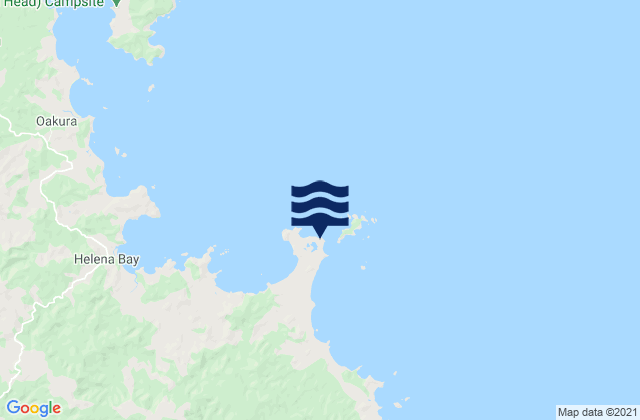 Karte der Gezeiten Kaituna Bay, New Zealand
