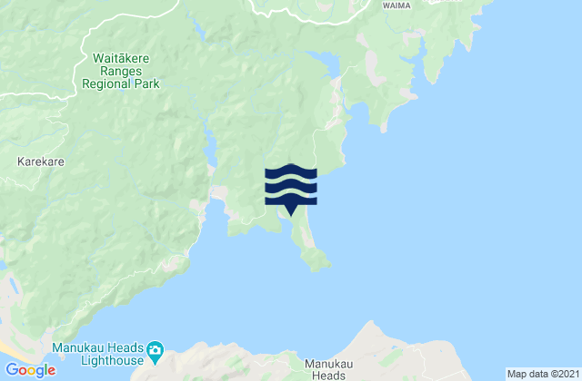 Karte der Gezeiten Kakamatua Inlet, New Zealand