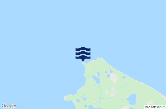 Karte der Gezeiten Kaligan Island (North End) Cook Inlet, United States