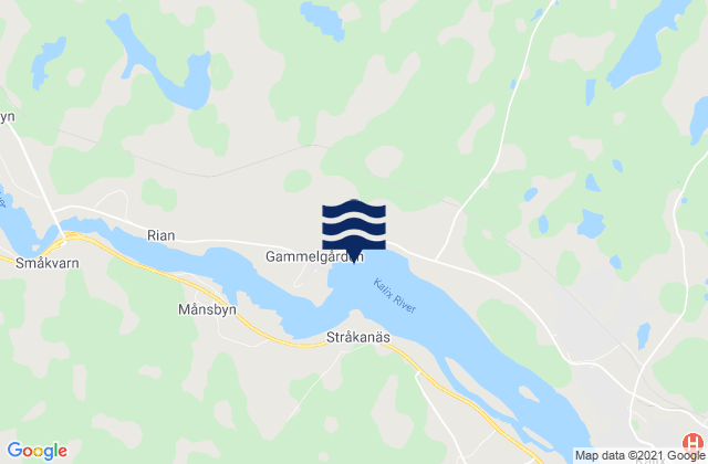 Karte der Gezeiten Kalix Kommun, Sweden