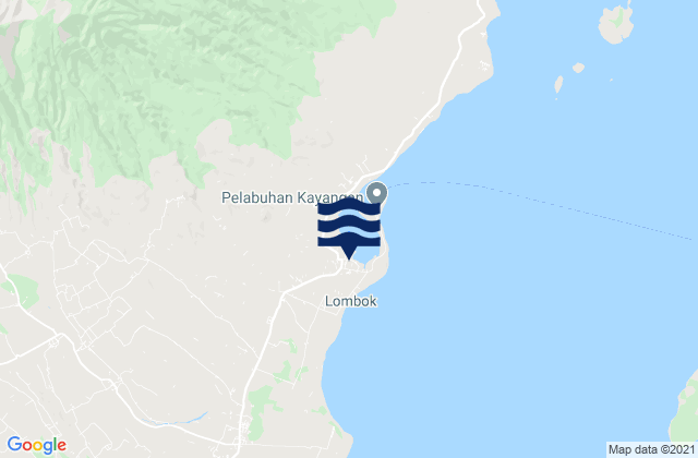 Karte der Gezeiten Kampungbaru, Indonesia