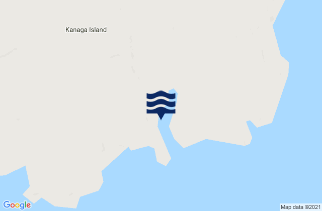 Karte der Gezeiten Kanaga Bay, United States