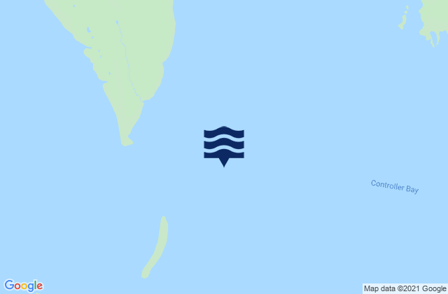Karte der Gezeiten Kanak Island southeast of, United States
