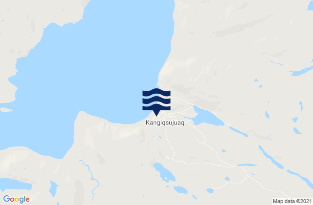 Karte der Gezeiten Kangiqsujuaq, Canada