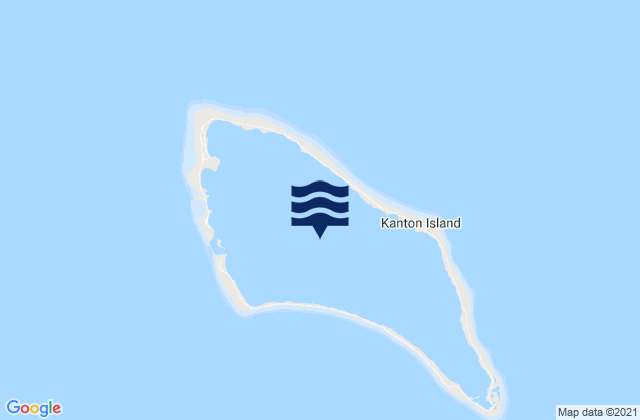 Karte der Gezeiten Kanton, Kiribati