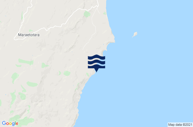 Karte der Gezeiten Karamea, New Zealand