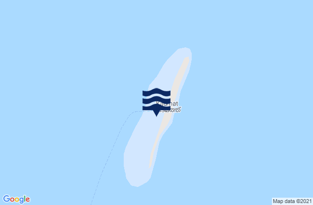 Karte der Gezeiten Kardamum Island Laccadive Islands, India