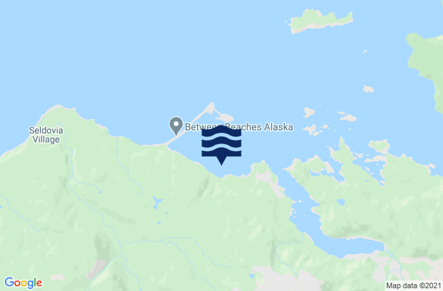 Karte der Gezeiten Kasitsna Bay Kachemak Bay, United States