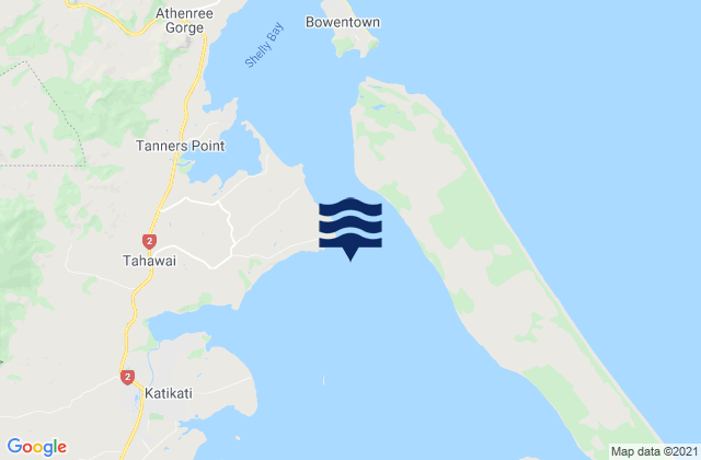 Karte der Gezeiten Katikati (Kauri Point), New Zealand