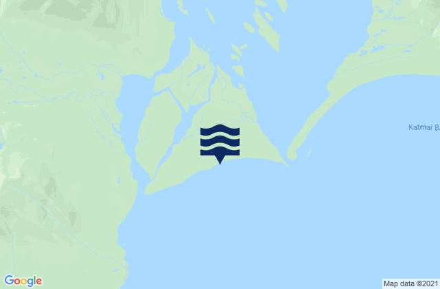 Karte der Gezeiten Katmai Bay Shelikof Strait, United States