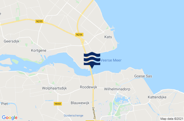 Karte der Gezeiten Kats, Netherlands