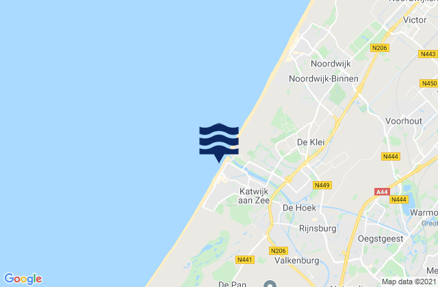 Karte der Gezeiten Katwijk aan Zee, Netherlands