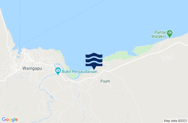 Karte der Gezeiten Kawangu, Indonesia