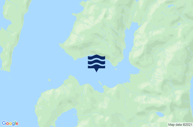 Karte der Gezeiten Keete Inlet, United States