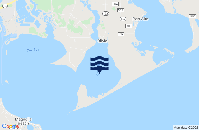 Karte der Gezeiten Keller Bay, United States