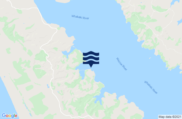 Karte der Gezeiten Kellys Bay, New Zealand