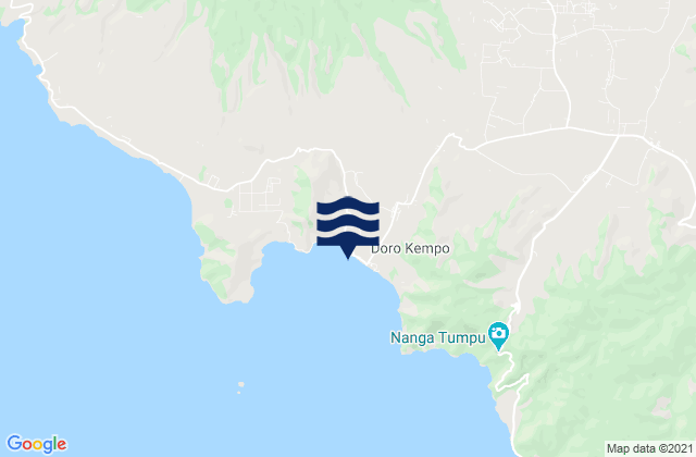 Karte der Gezeiten Kempo, Indonesia