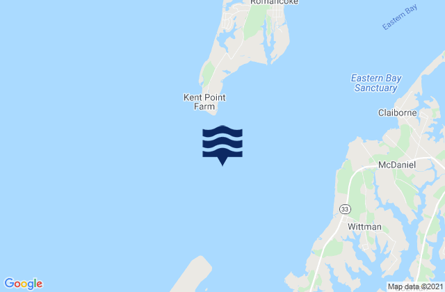Karte der Gezeiten Kent Point 1.3 miles south of, United States