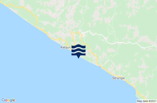 Karte der Gezeiten Ketahun, Indonesia