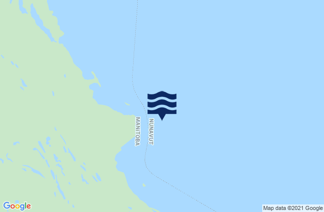 Karte der Gezeiten Keyask Island, Canada