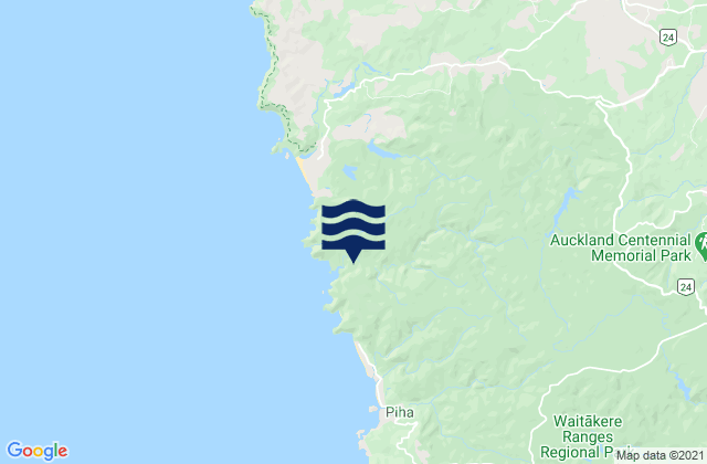 Karte der Gezeiten Keyhole Rock, New Zealand