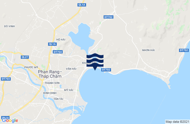 Karte der Gezeiten Khánh Hải, Vietnam