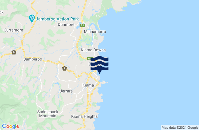 Karte der Gezeiten Kiama Harbour, Australia