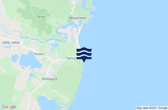 Karte der Gezeiten Kianinny Bay, Australia
