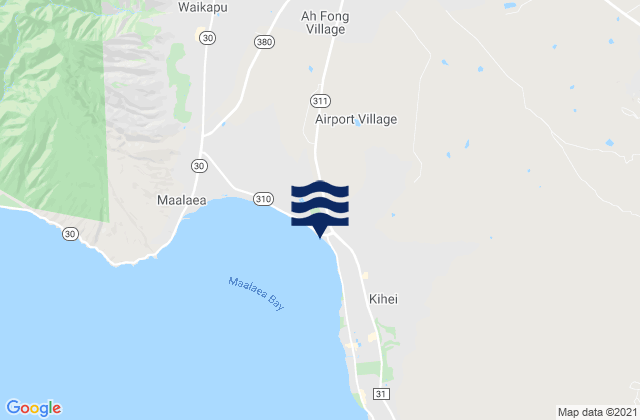 Karte der Gezeiten Kihei (Maalaea Bay), United States