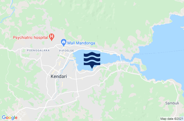 Karte der Gezeiten Kijang, Indonesia