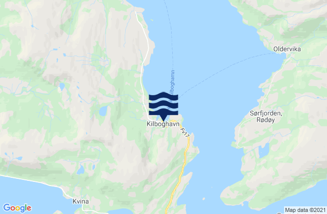 Karte der Gezeiten Kilboghamn, Norway