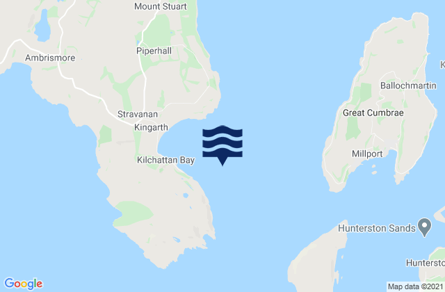 Karte der Gezeiten Kilchattan Bay, United Kingdom