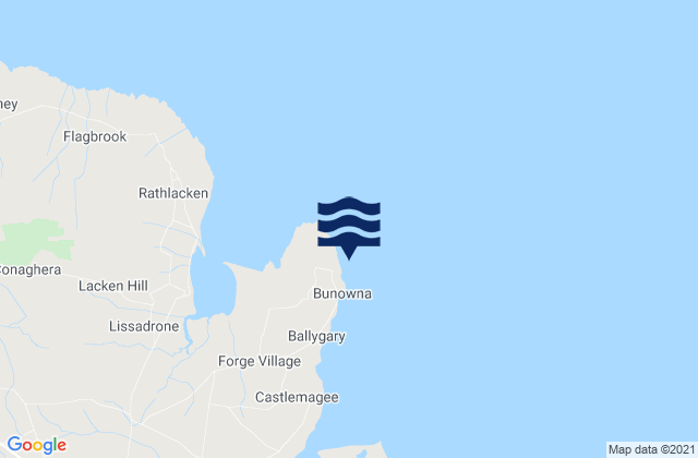 Karte der Gezeiten Kilcummin Harbour, Ireland