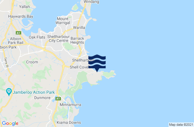 Karte der Gezeiten Killalea Beach, Australia