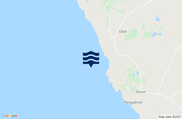 Karte der Gezeiten Killantringan Bay, United Kingdom