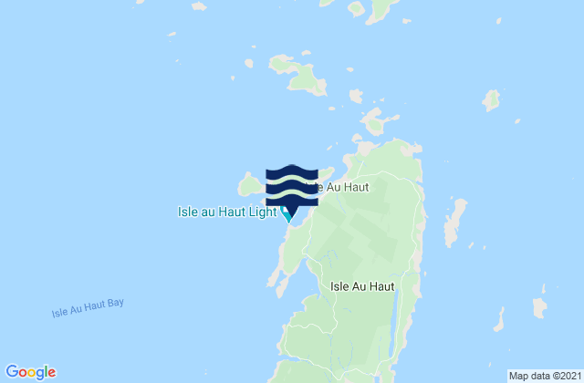 Karte der Gezeiten Kimball Island, United States