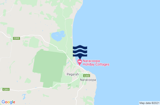 Karte der Gezeiten King Island - Narracoopa Beach, Australia