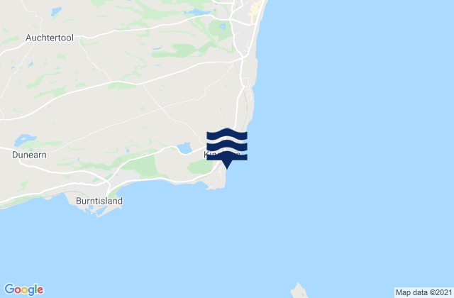 Karte der Gezeiten Kinghorn Beach, United Kingdom