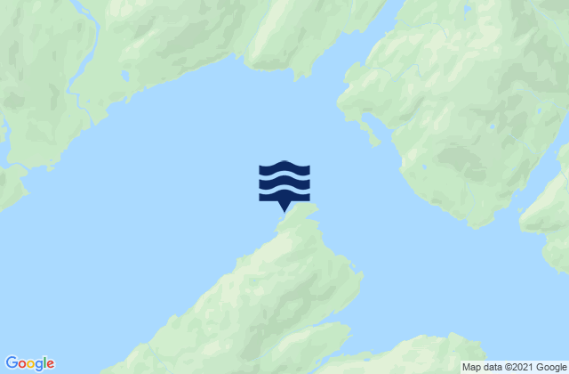 Karte der Gezeiten Kings Bay (Port Nellie Juan), United States