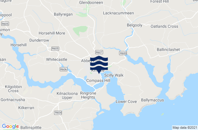 Karte der Gezeiten Kinsale, Ireland