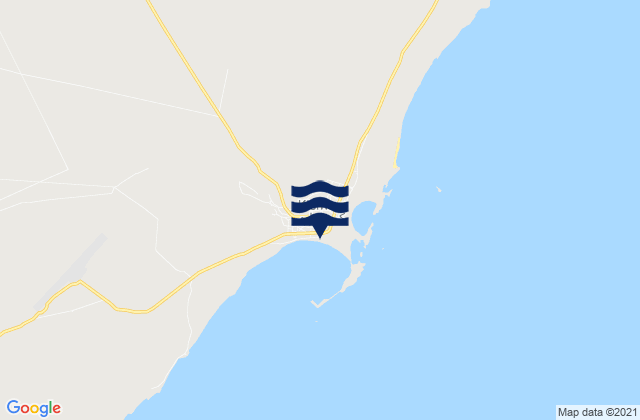 Karte der Gezeiten Kismayo, Somalia