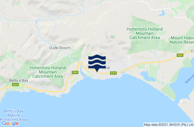 Karte der Gezeiten Kleinmond, South Africa