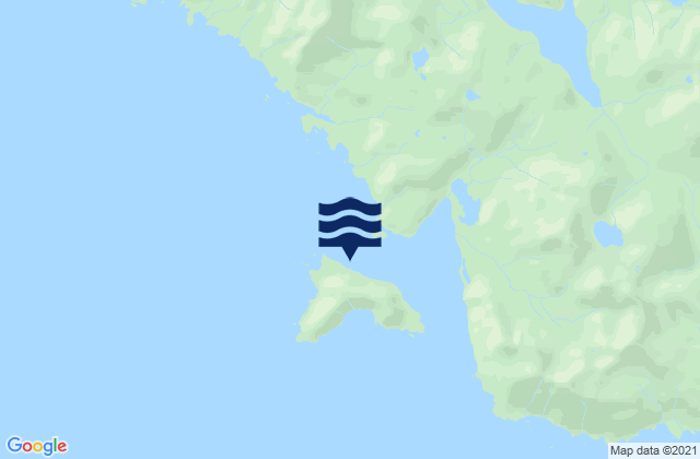 Karte der Gezeiten Klokachef Island, United States